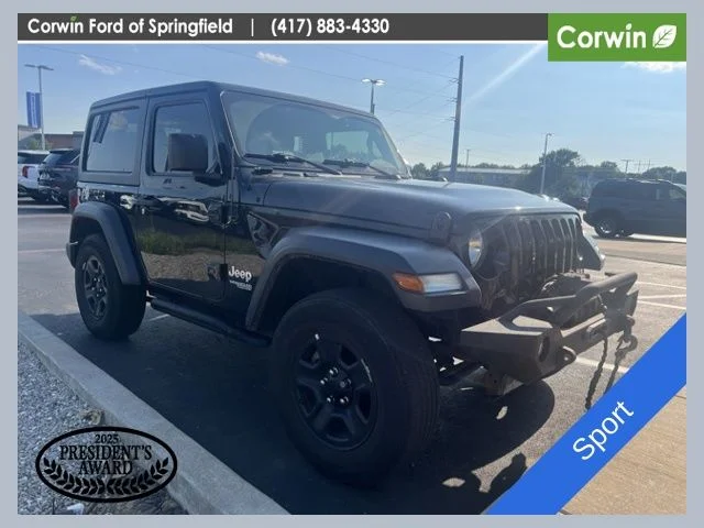 Used 2020 Black Clearcoat Jeep Sport image 1