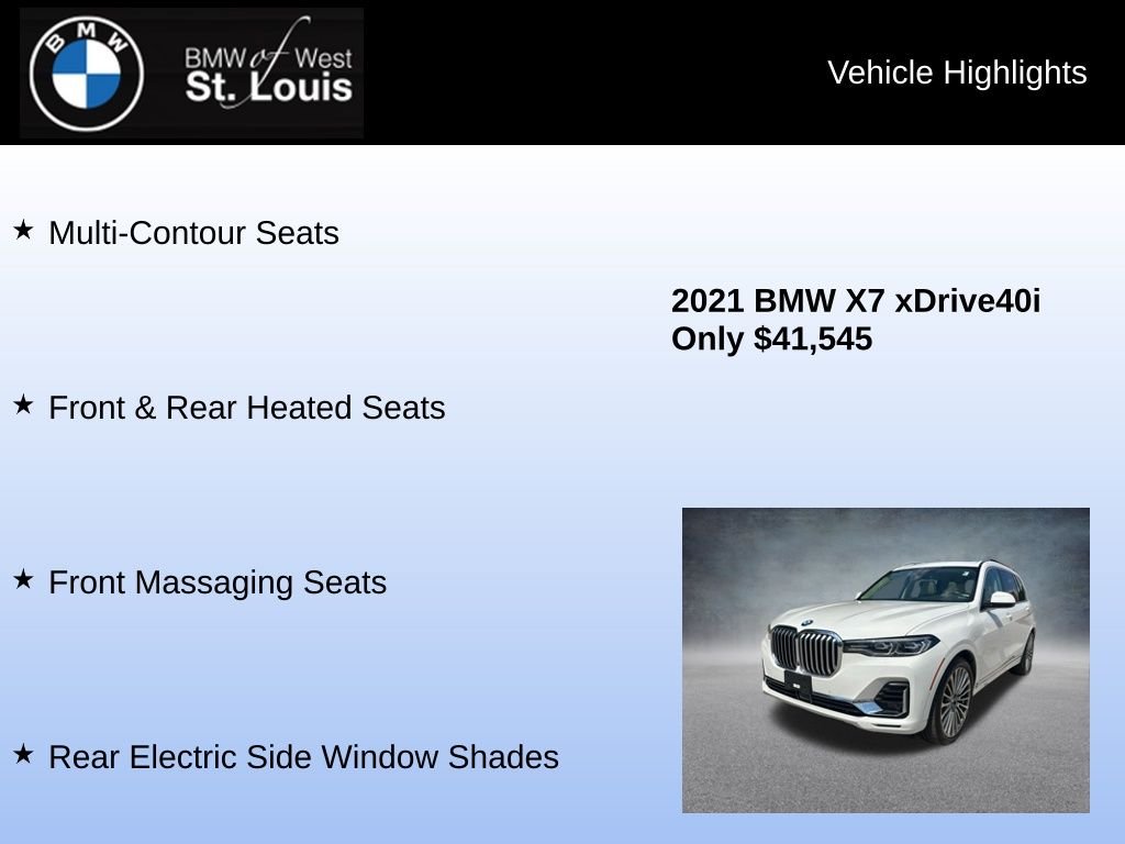 Used 2021 White BMW xDrive40i image 32