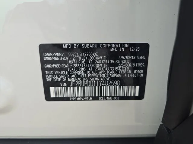 Used 2026 White Subaru Limited image 30