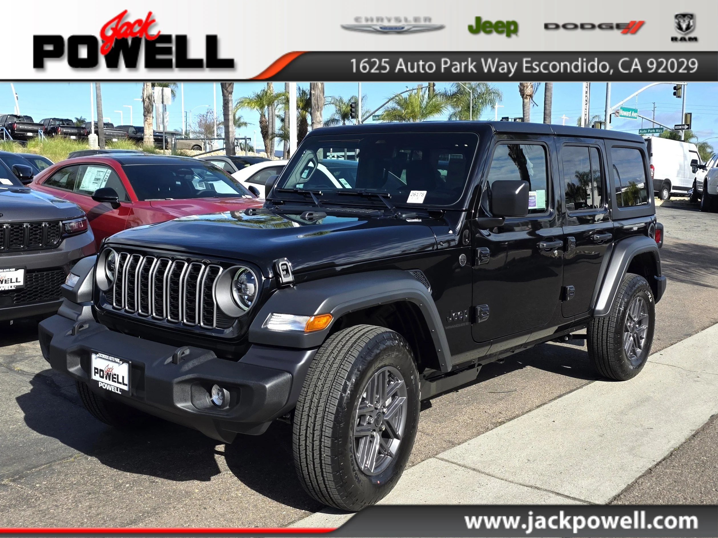 New 2026 Black Clearcoat Jeep Sport S image 1