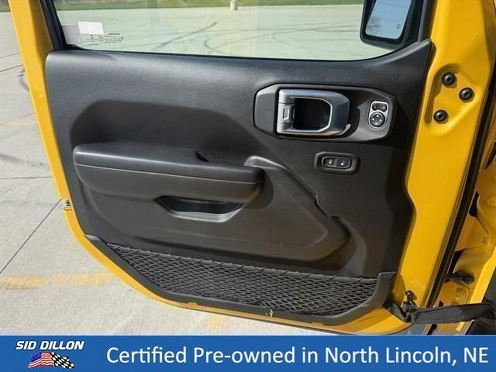 Used 2021 YELLOW Jeep 4x4 Willys Sport 4dr SUV image 19