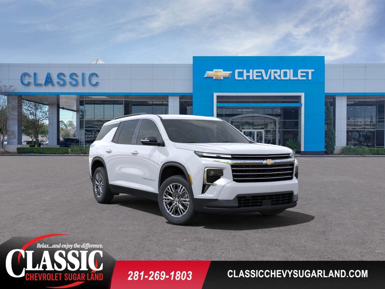 2025 Chevrolet Traverse LT White at Classic Elite Chevrolet Hwy 6