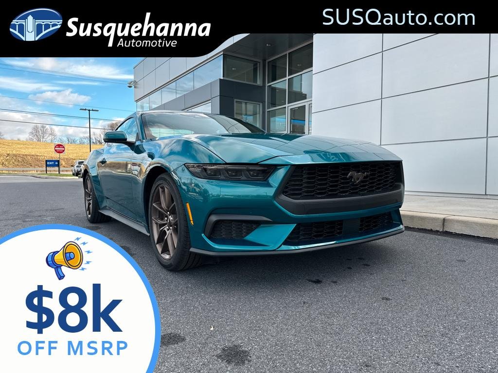 Adriatic Blue Metallic 2026 Ford Mustang Coupe Rear-Wheel Drive Automatic