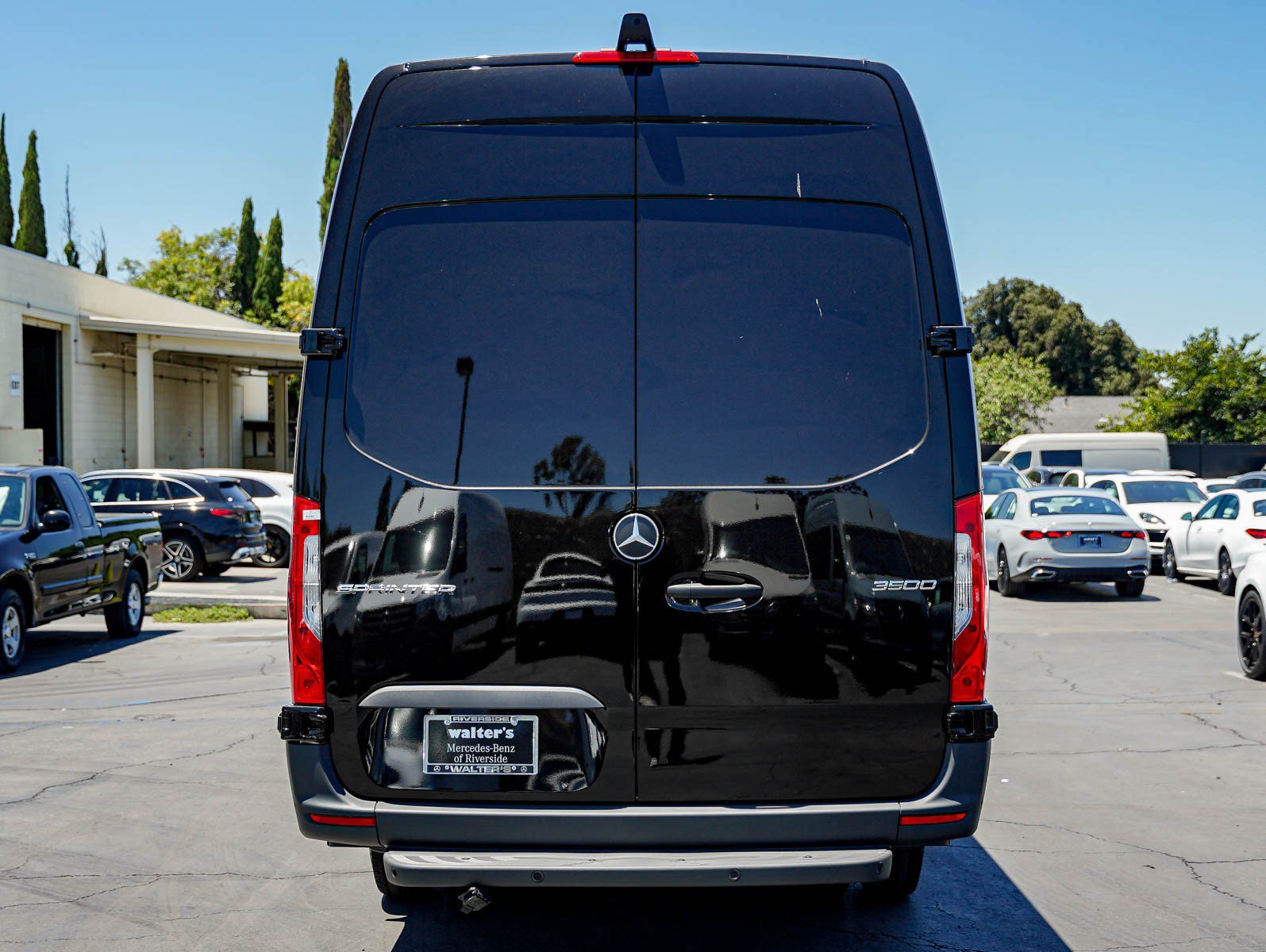 New 2026 Jet Black Mercedes-Benz 3500 High Roof I4 Diesel HO 170 Extended RWD image 5