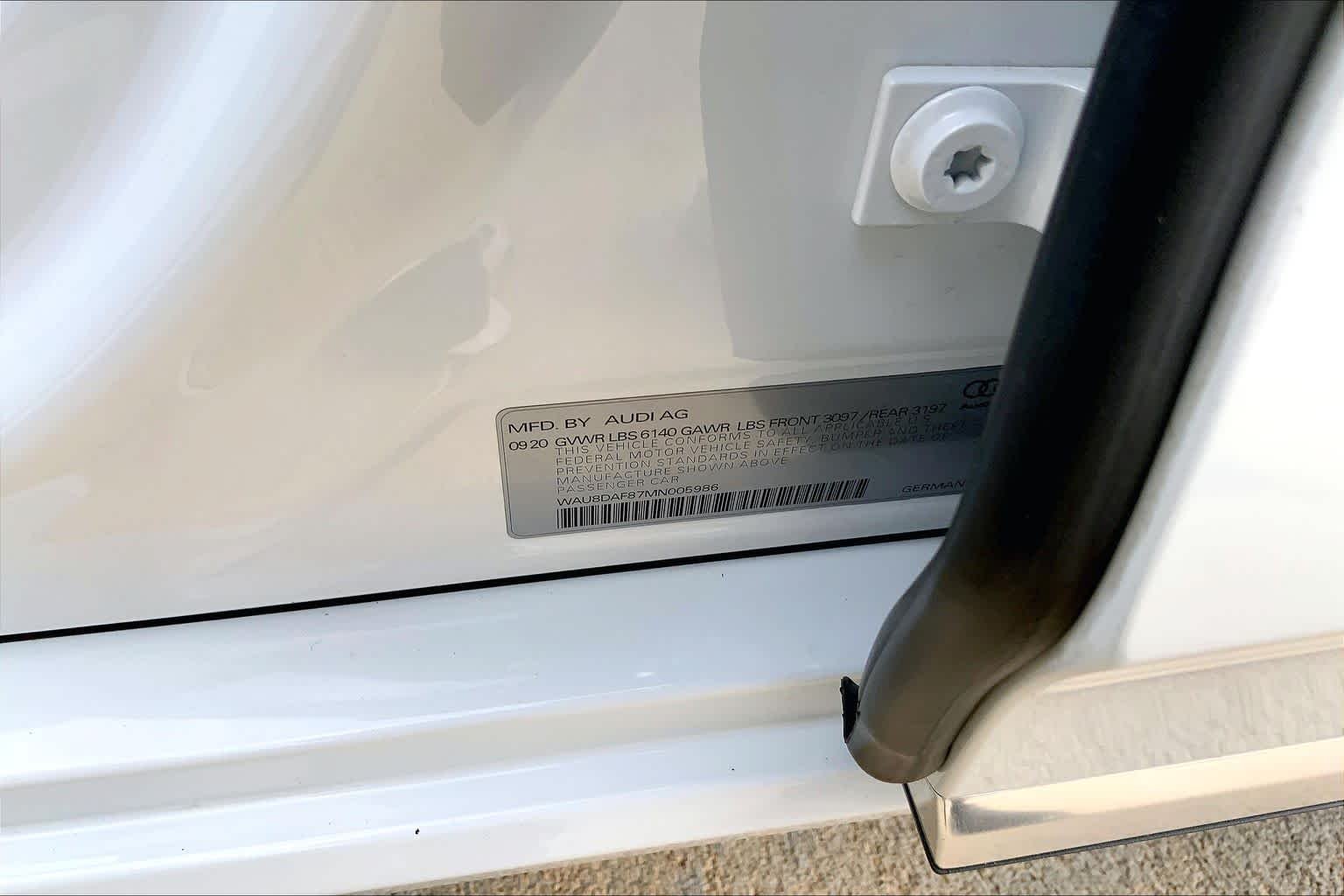 Used 2021 Glacier White Metallic Audi  image 34