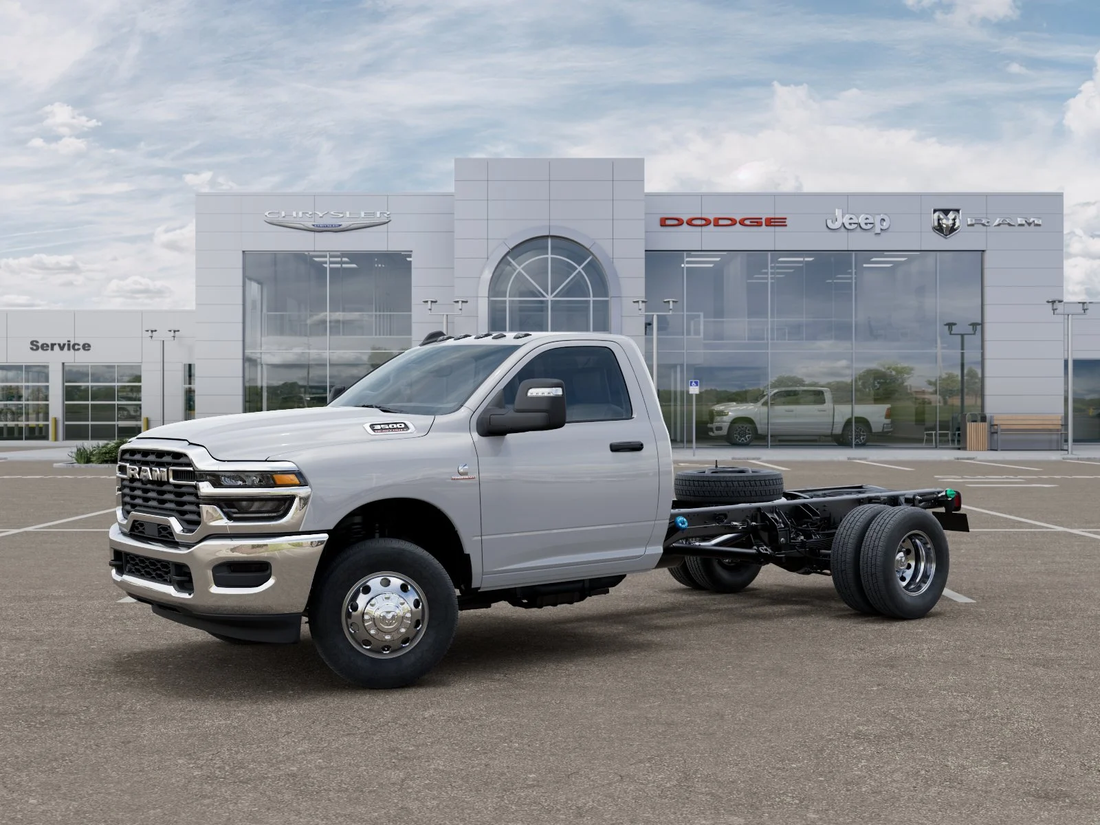 New 2025 Bright White Clear-Coat Exterior Paint RAM Tradesman image 44