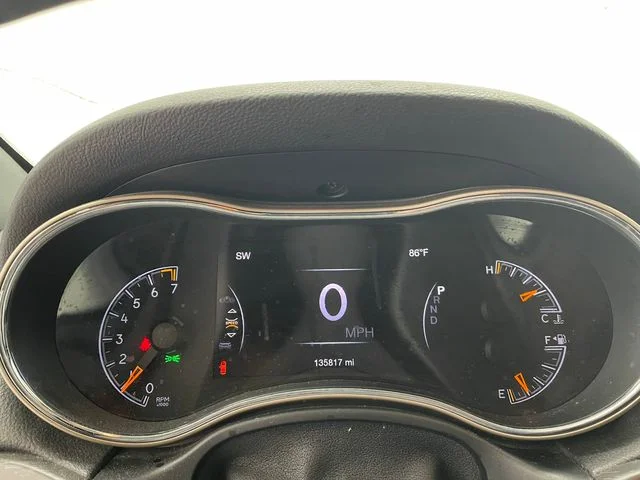 Used 2017 Diamond Black Crystal Pearlcoat Jeep Laredo image 2