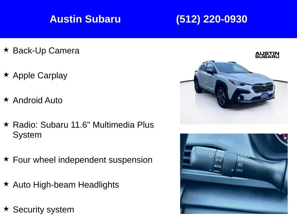 New 2026 White Subaru Premium image 9