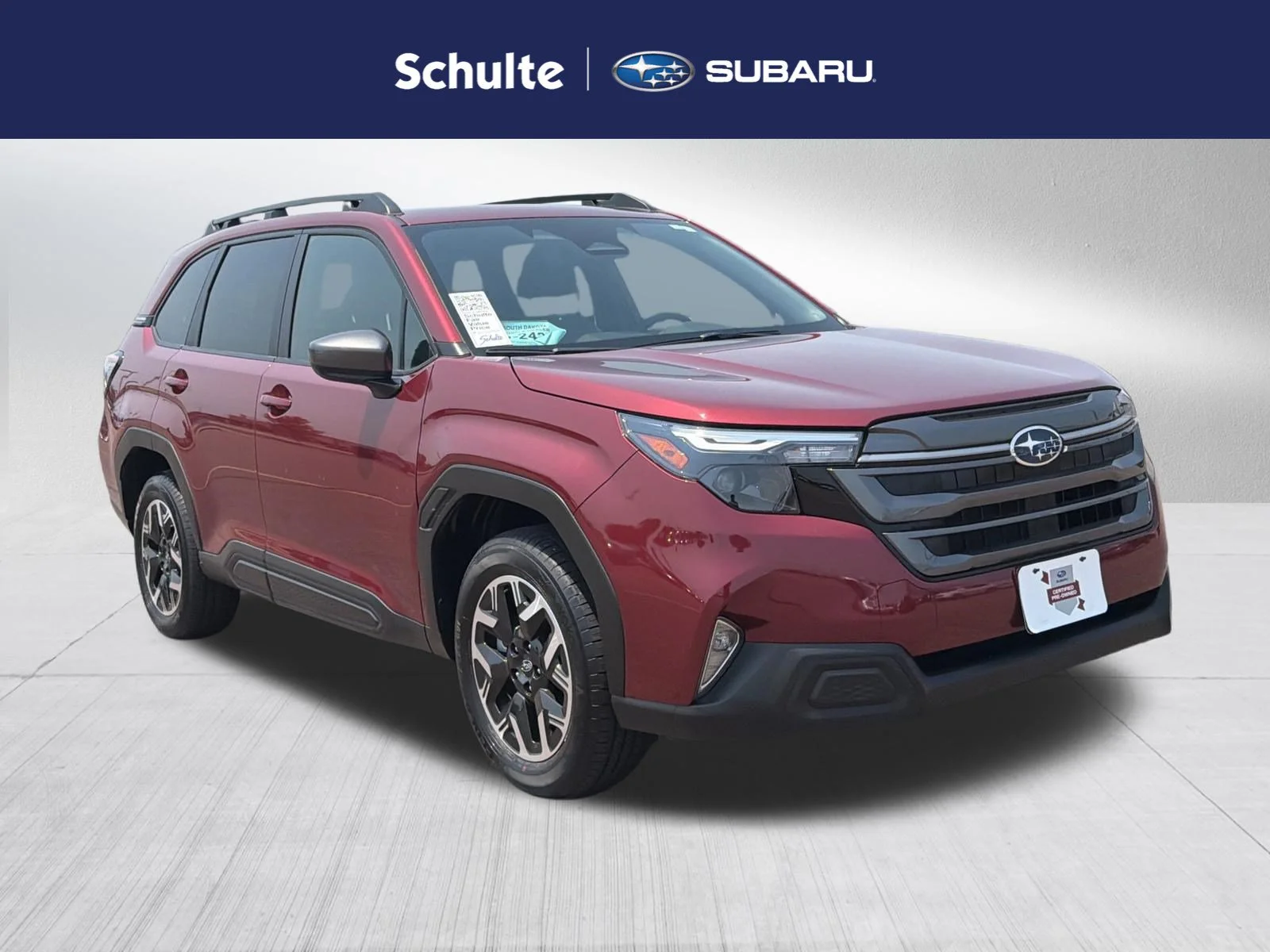 Certified Used 2025 Crimson Red Pearl Subaru Premium image 1