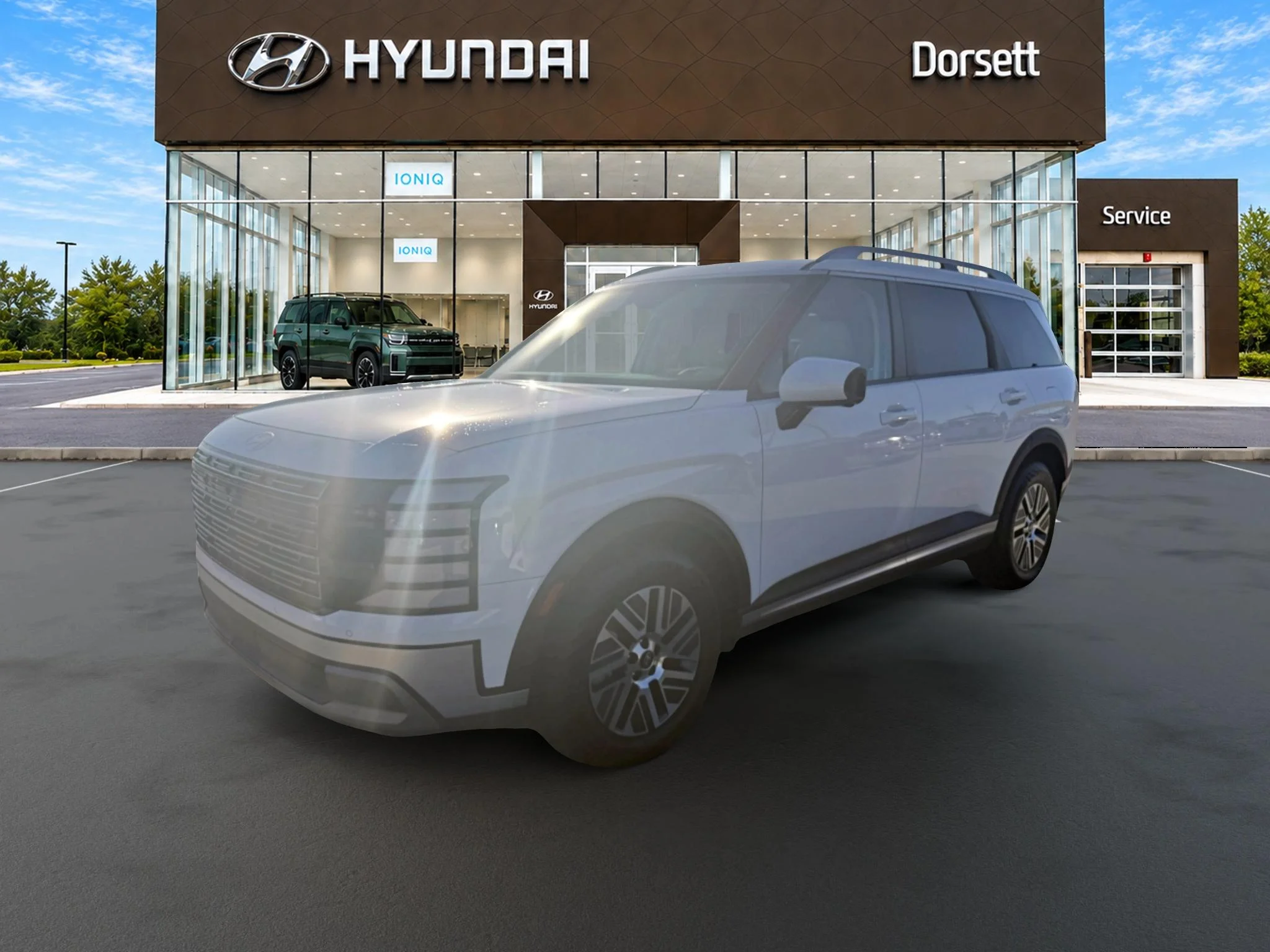 New 2026 Creamy White Pearl Hyundai SEL Premium 7P image 1