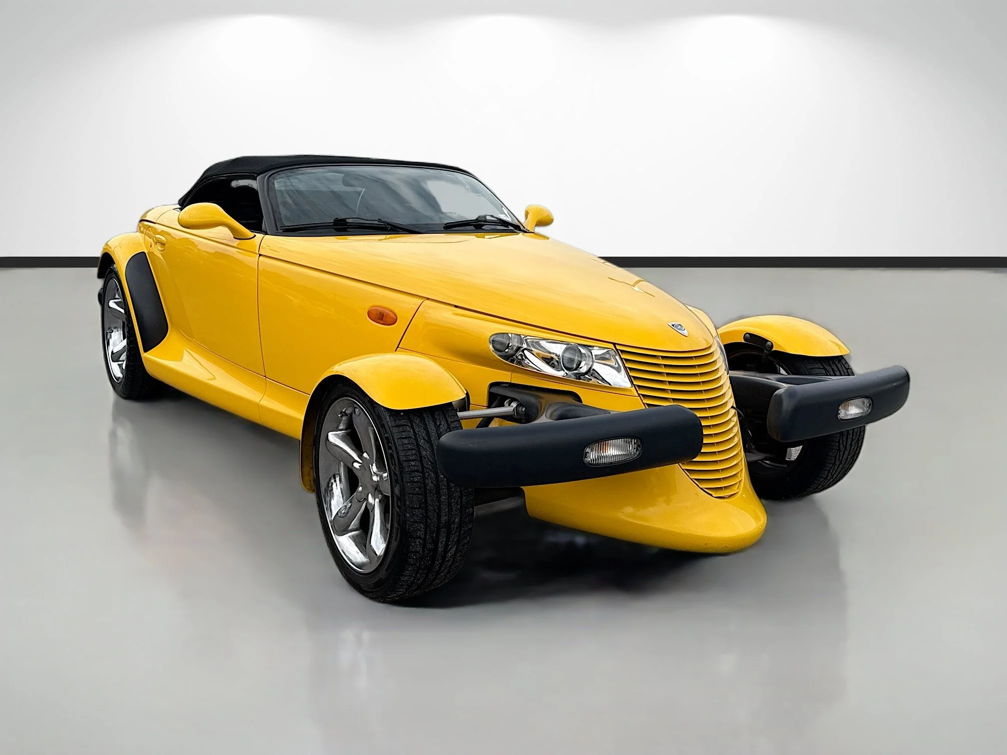 Used 2002 Prowler Yellow Clearcoat/Black Soft Top Chrysler Base image 1