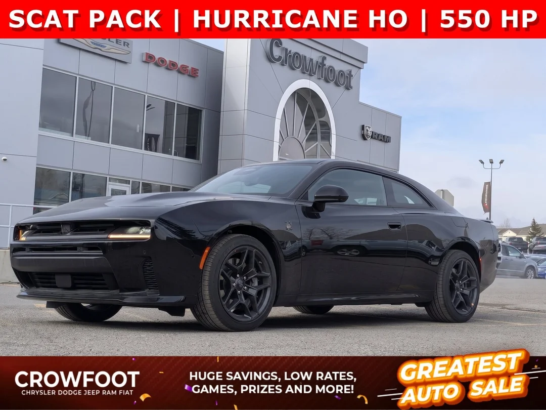 New 2026 Black Dodge Scat Pack - - Blacktop Pkg - 20 Black Wheels - Adaptive Cruise - Heated Steering Wheel & More! image 1