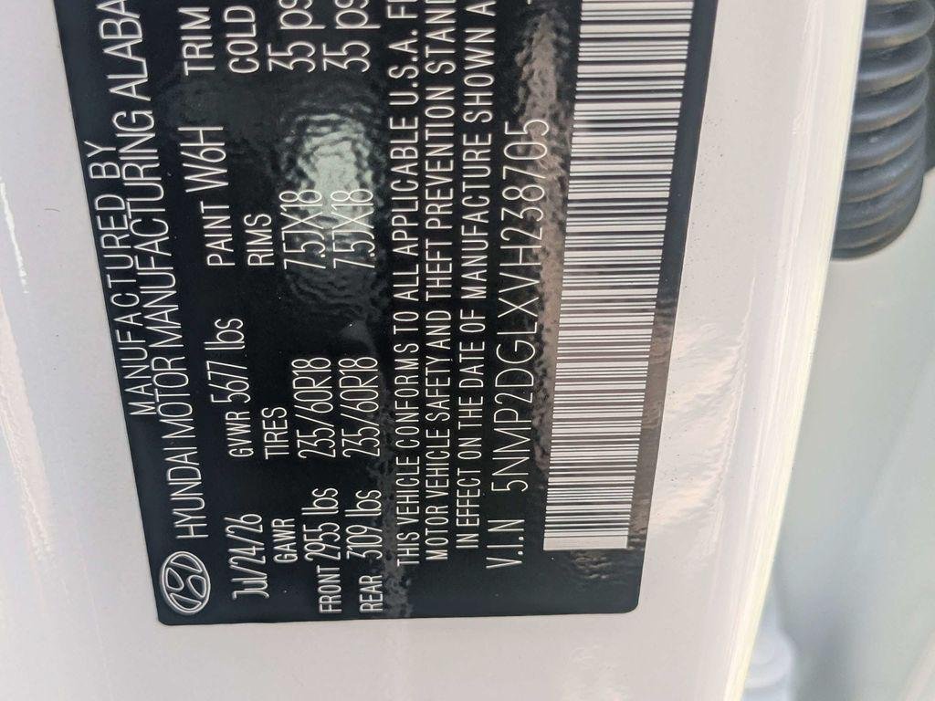 New 2027 White Hyundai SEL AWD image 17