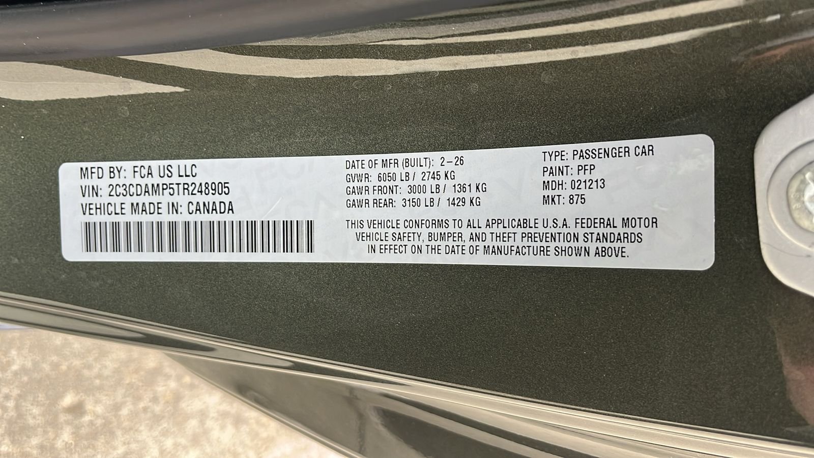 New 2026 Green Machine Exterior Paint Dodge Scat Pack Plus image 30