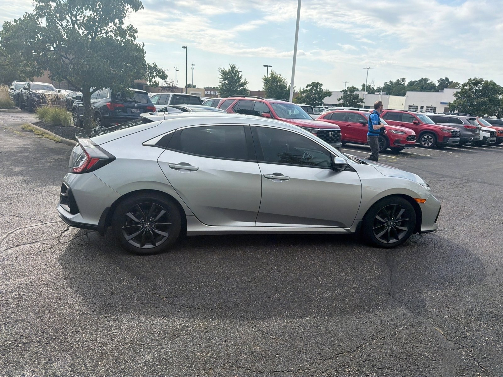 Used 2021 Lunar Silver Metallic Honda EX image 14