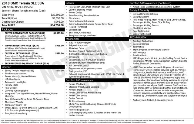 Used 2018 Black GMC SLE image 25