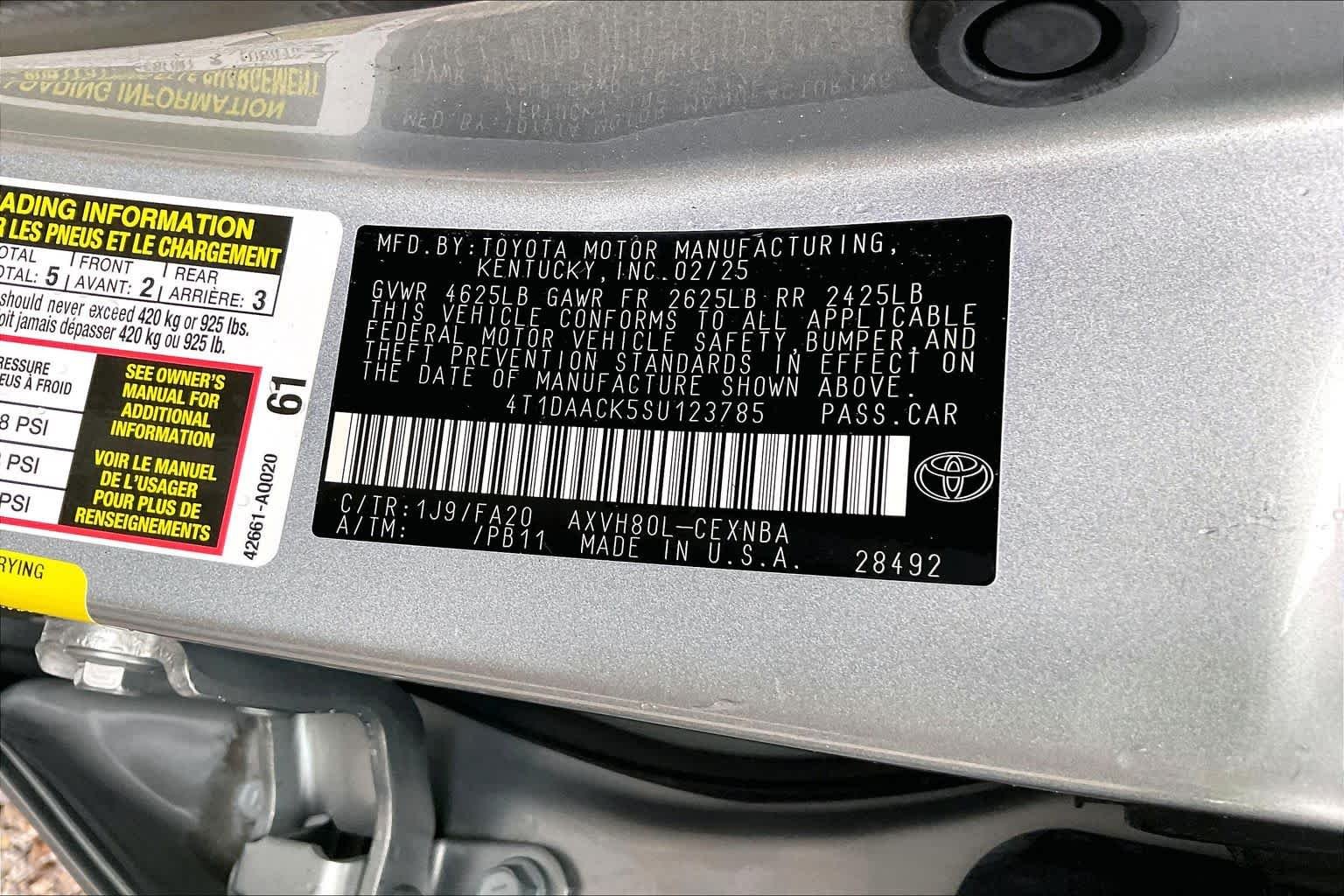 Used 2025 Celestial Silver Metallic Toyota LE image 33