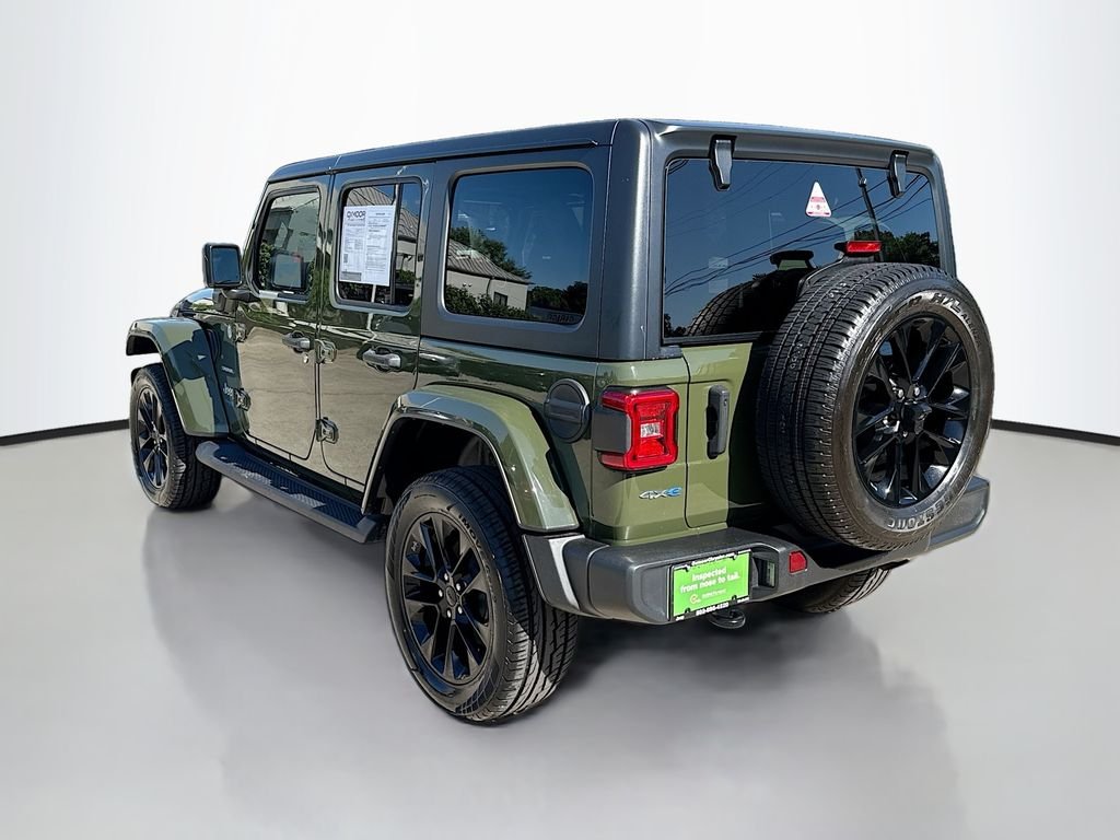 Used 2021 Sarge Green Clearcoat Jeep Unlimited Sahara image 5