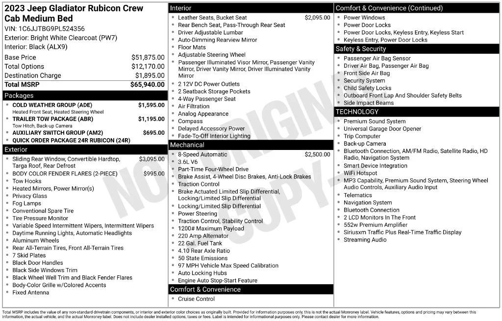 Used 2023 White Jeep Rubicon image 35