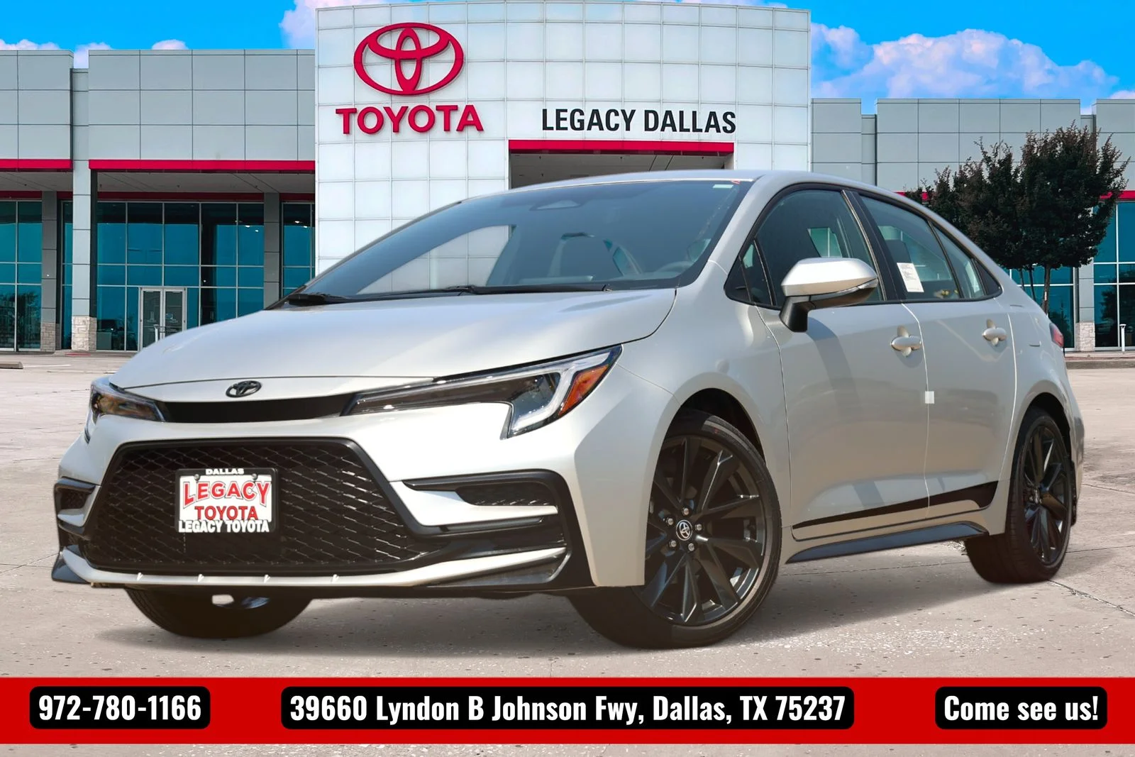 New 2026 Classic Silver Metallic Toyota SE image 1