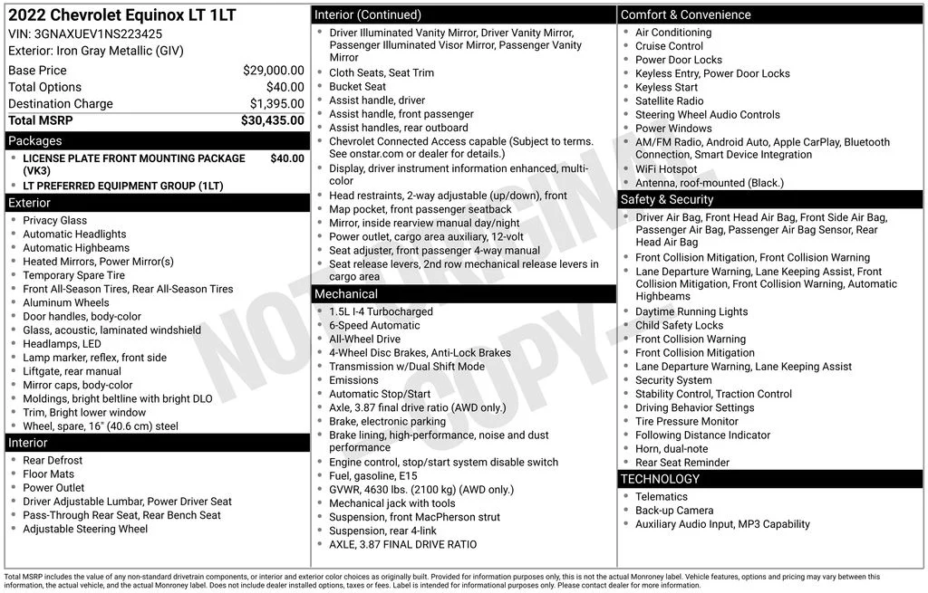 Used 2022 Gray Chevrolet LT image 37