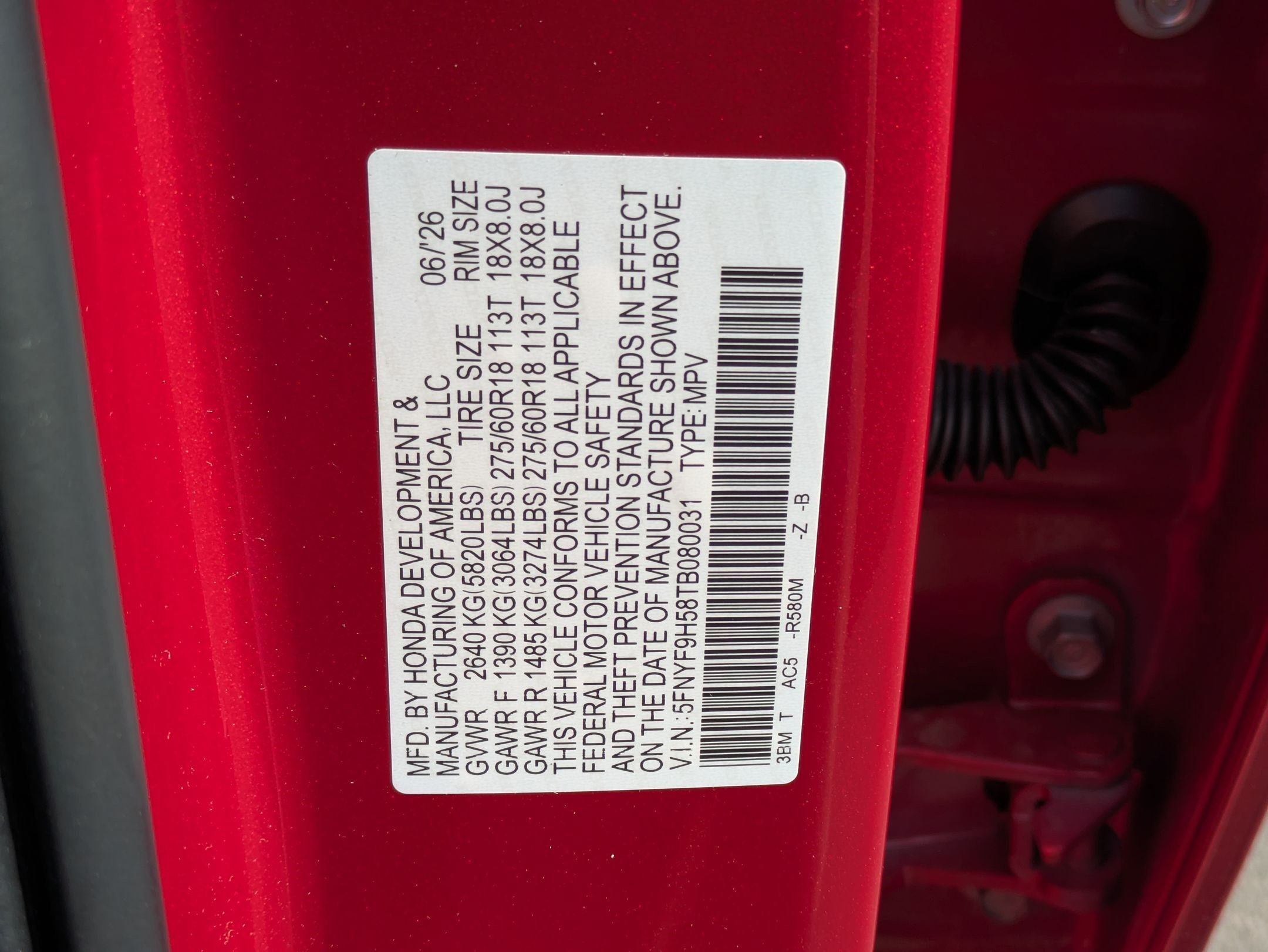 New 2026 Radiant Red Metallic II Honda TrailSport image 17