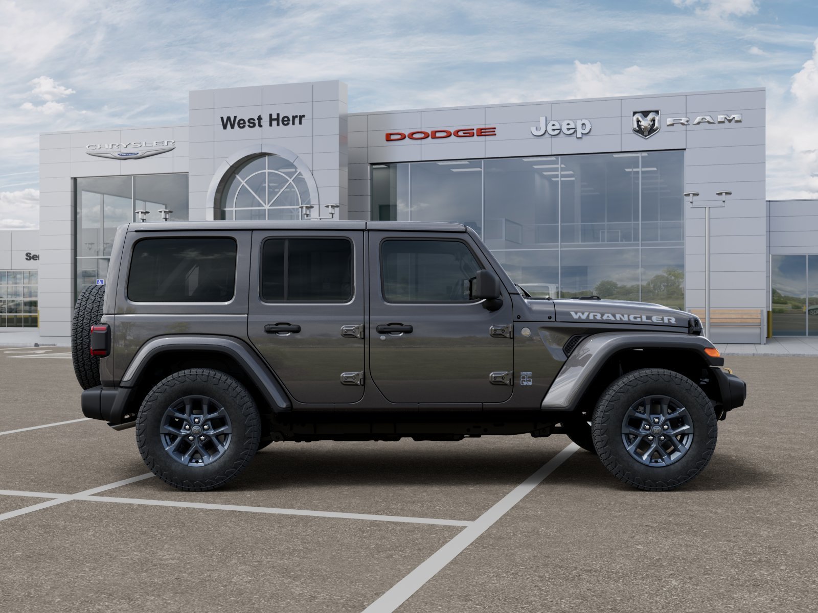 New 2026 Granite Crystal Metallic Clear-Coat Exterior Paint Jeep WRANGLER 4-DOOR 85TH ANNIVERSA image 47
