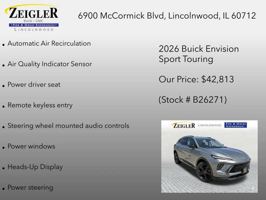 New 2026 Moonstone Gray Metallic Buick Sport Touring image 18