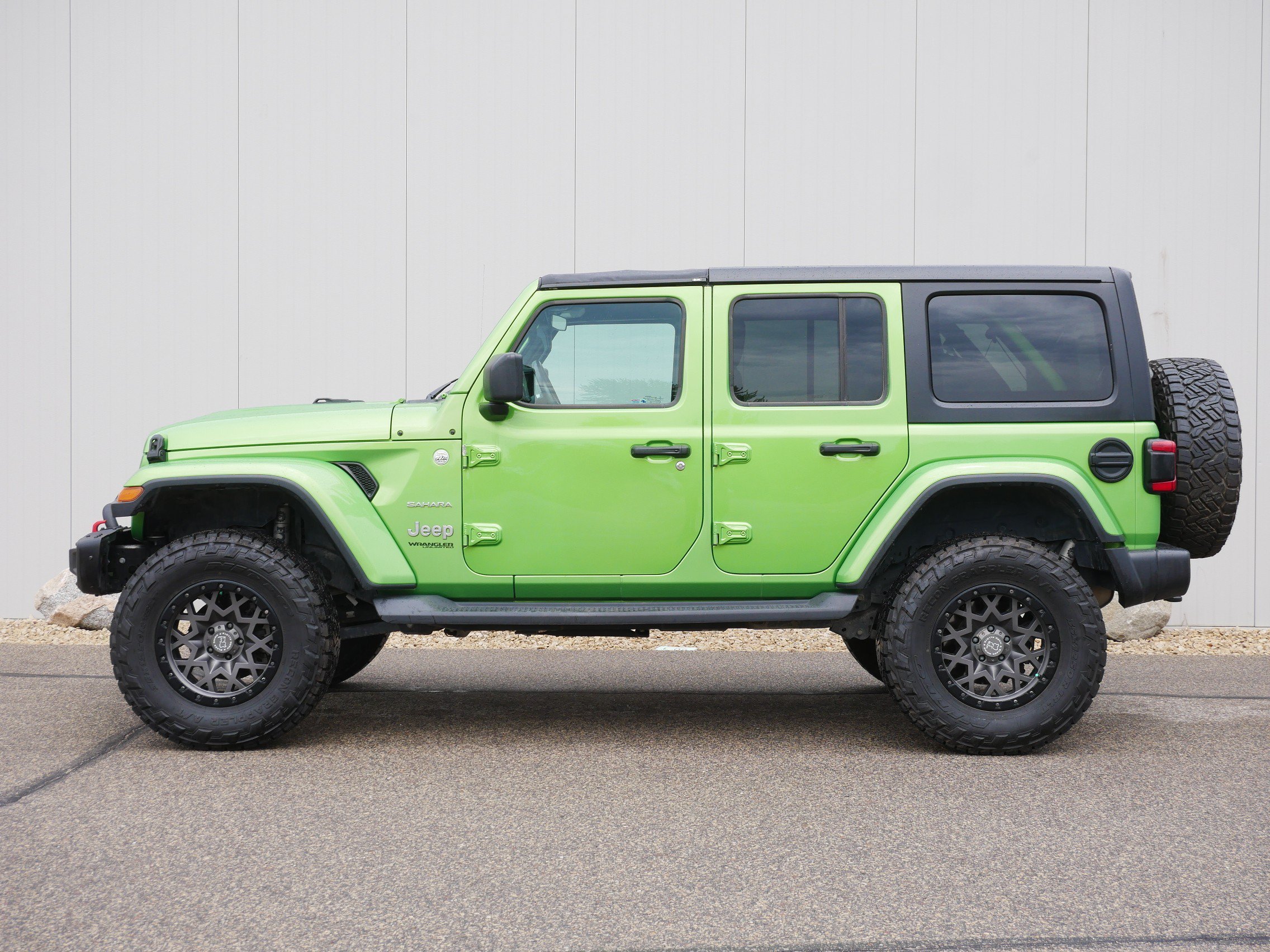 Used 2018 Jeep All-New Wrangler Unlimited Sahara with VIN 1C4HJXEG7JW301104 for sale in Hastings, Minnesota