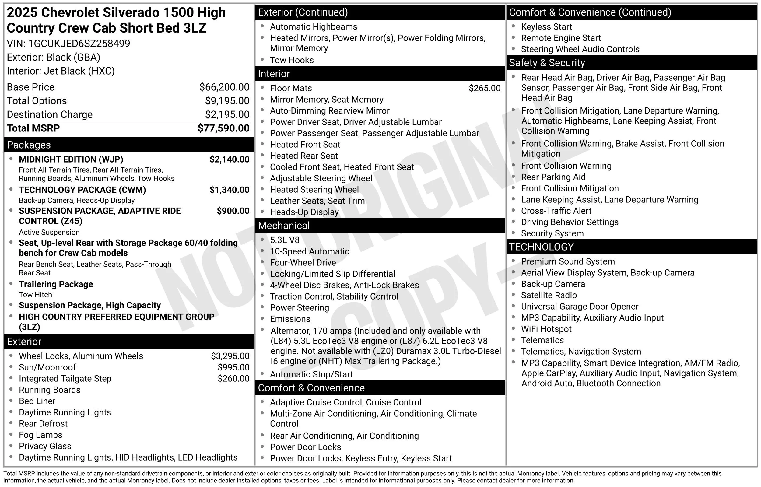 Used 2025 Black Chevrolet High Country image 15
