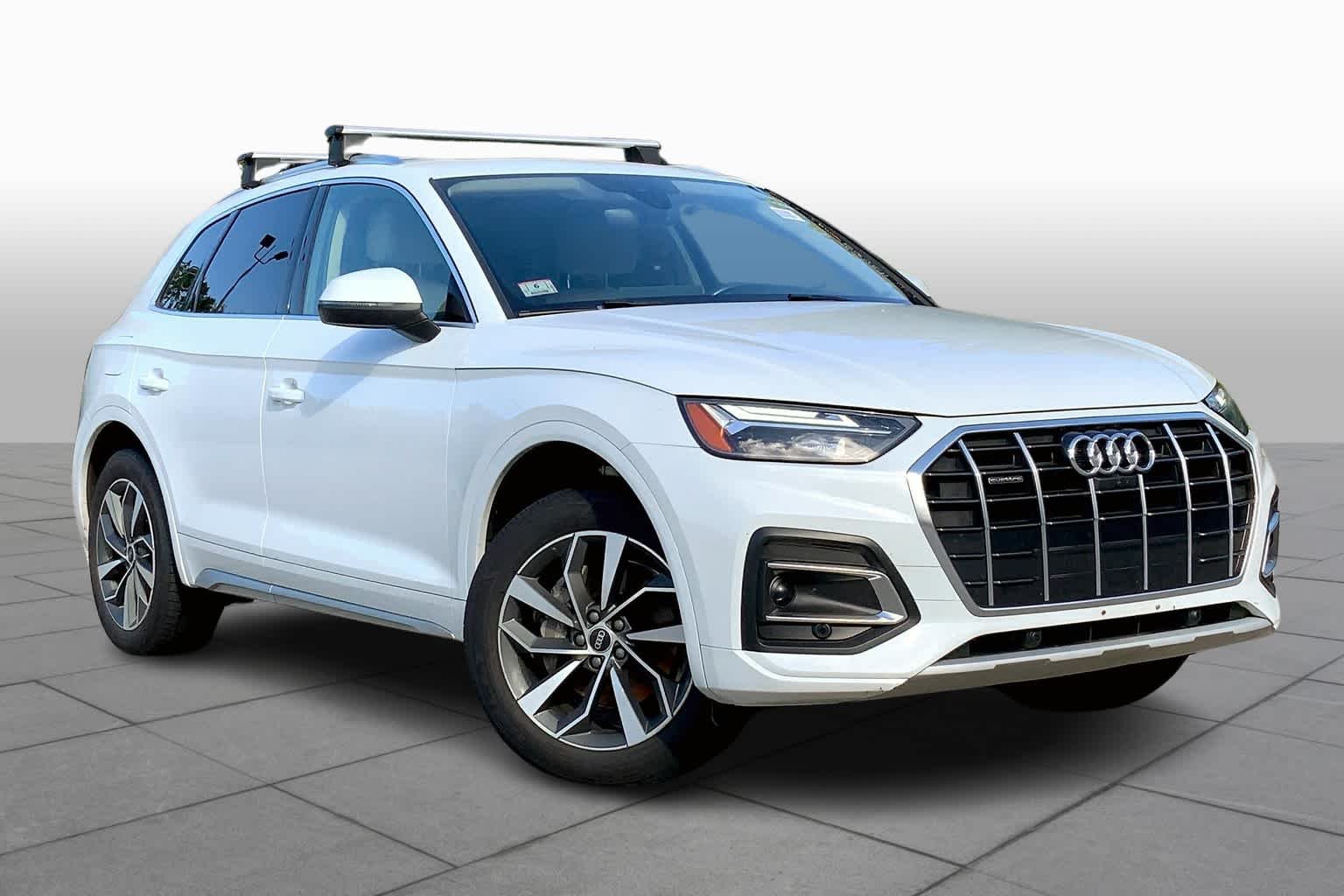 Used 2021 Glacier White Metallic Audi Premium Plus image 3