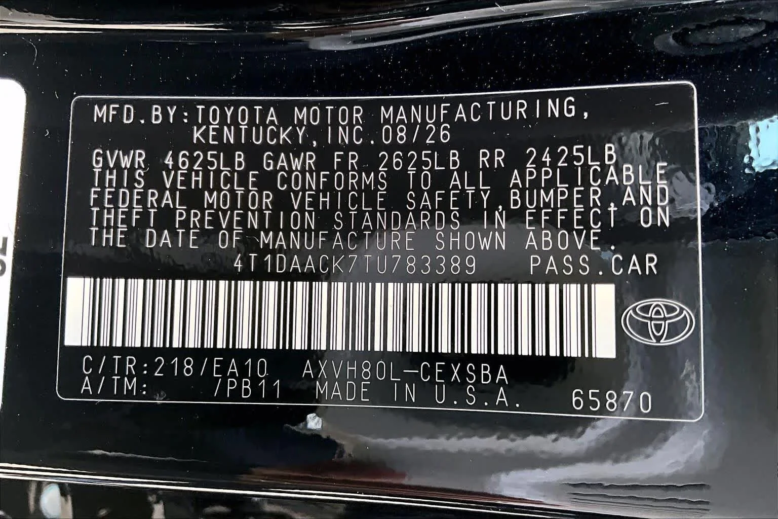 New 2026 Midnight Black Metallic Toyota SE image 19