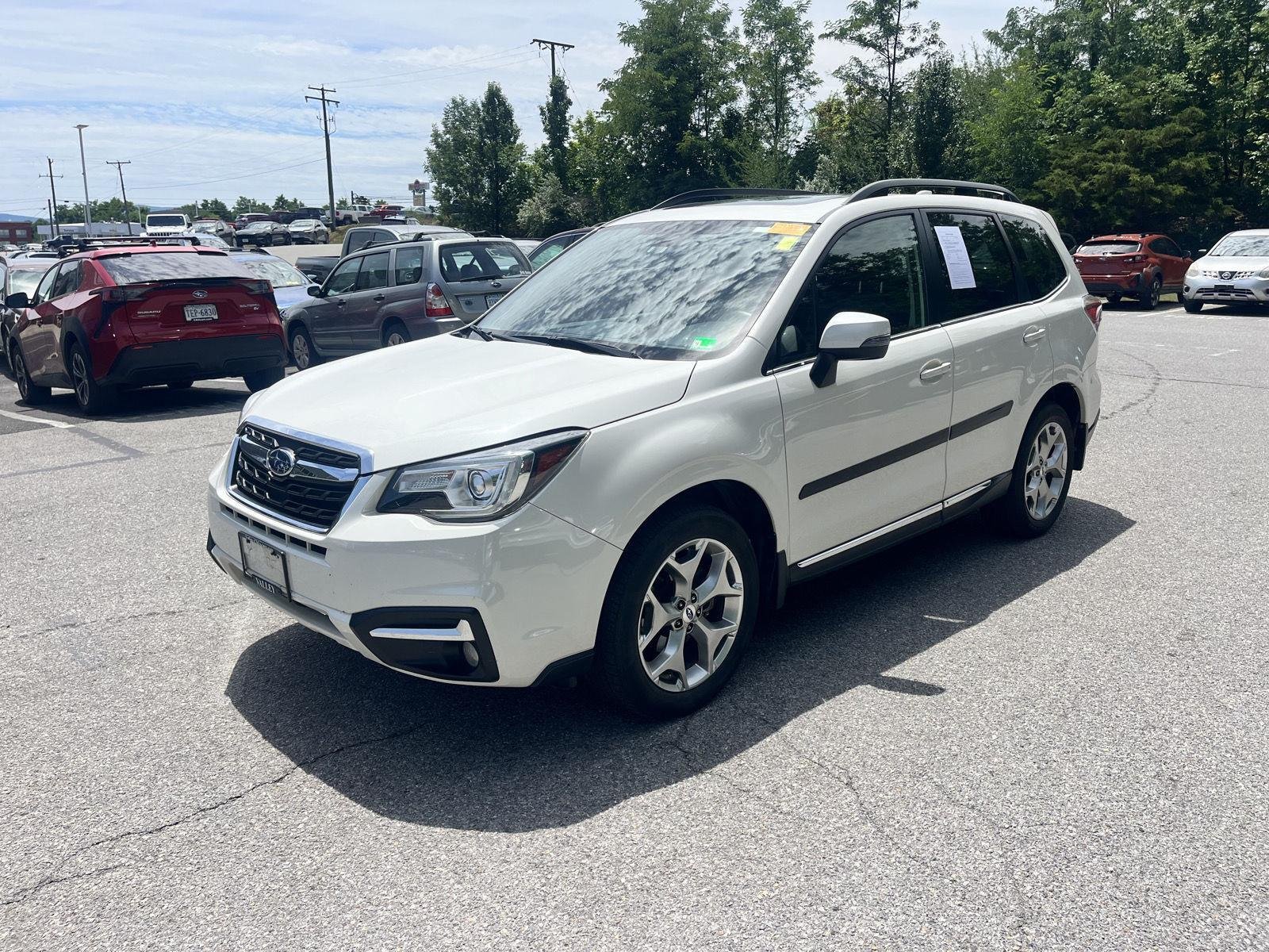 Used 2018 Crystal White Pearl Subaru Touring image 4