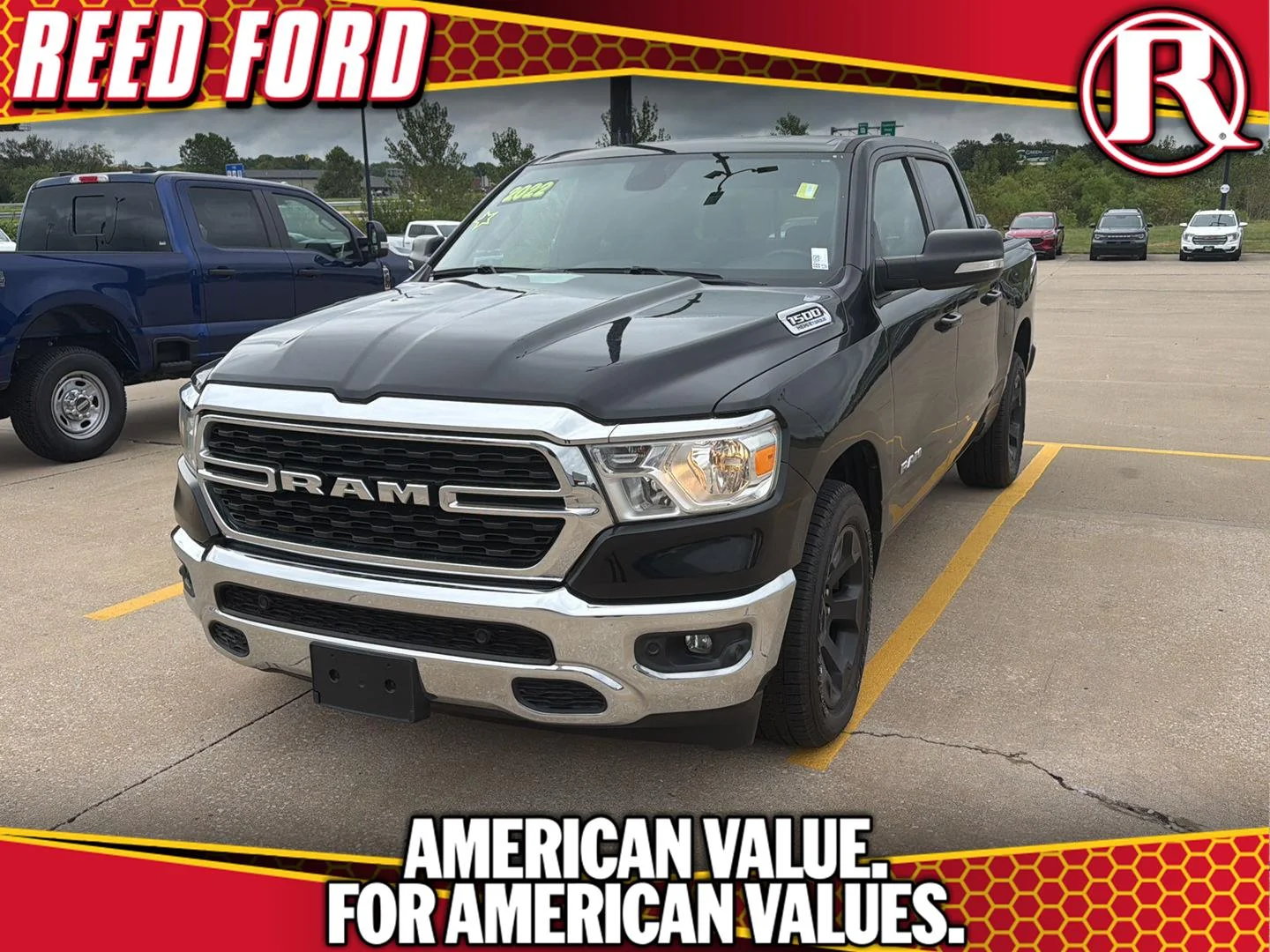 Used 2022 Diamond Black Ram Big Horn image 1