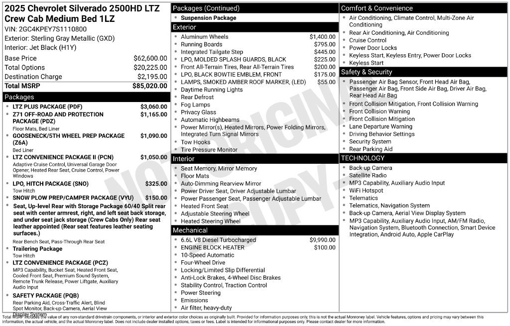 Used 2025 Gray Chevrolet LTZ image 24