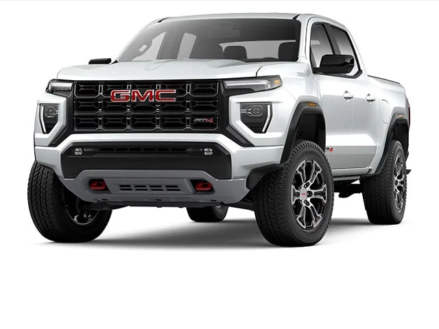 Used 2023 Summit White GMC AT4 4x4 Crew Cab 5 ft. box 131 in. WB image 1