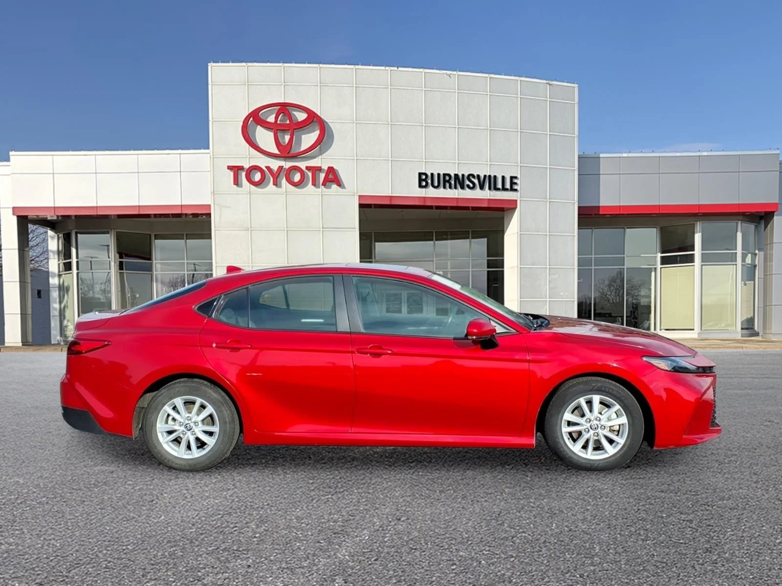 Certified Used 2025 Red Toyota LE image 2