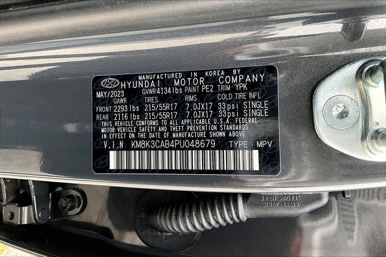 Used 2023 Ecotronic Gray Hyundai SEL image 66