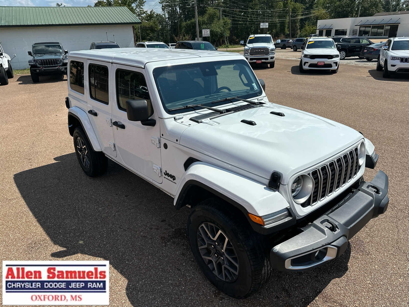 Certified Used 2025 Bright White Clearcoat Jeep Sahara image 2