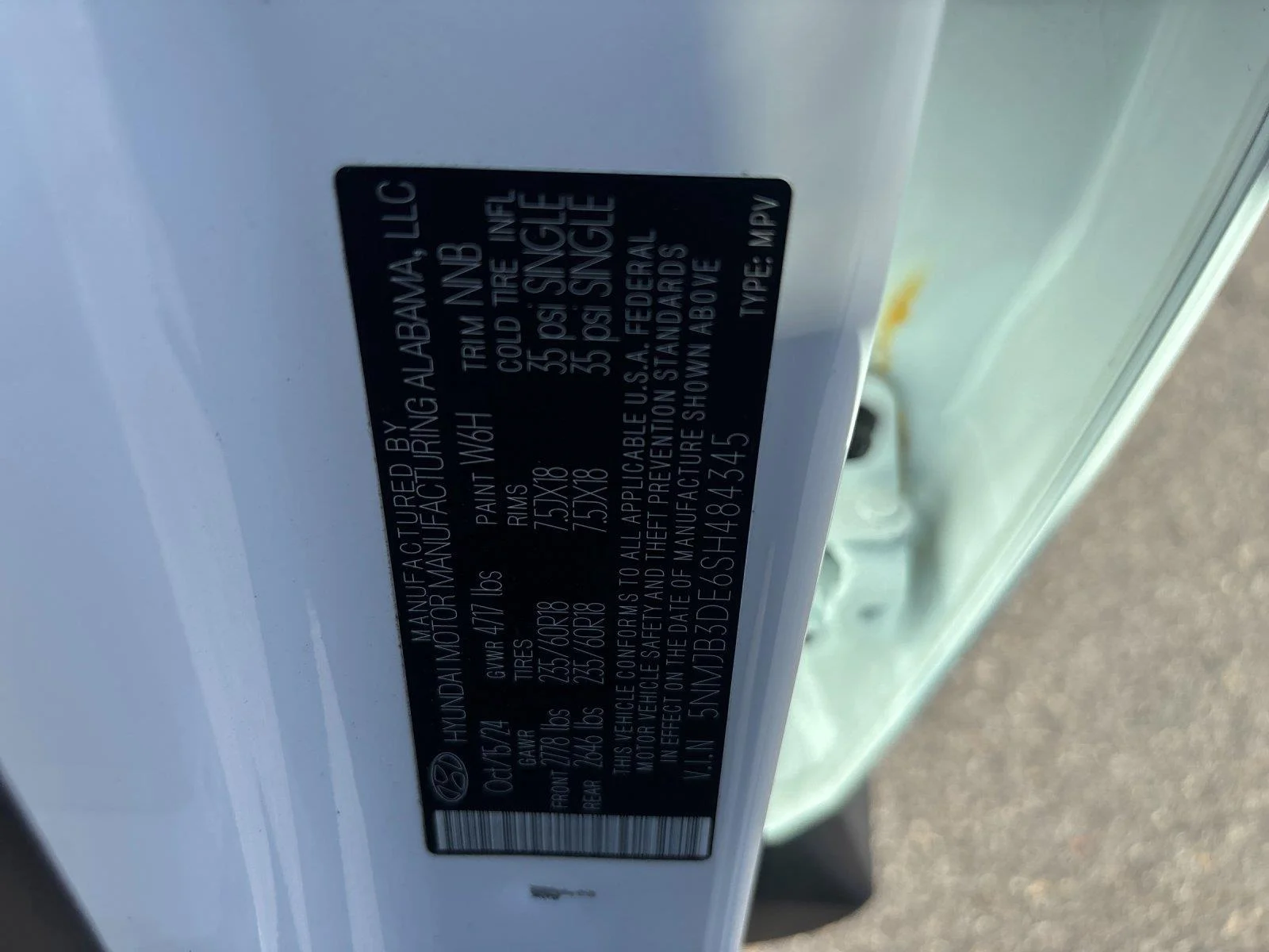 Used 2025 Serenity White Pearl Hyundai SEL image 12
