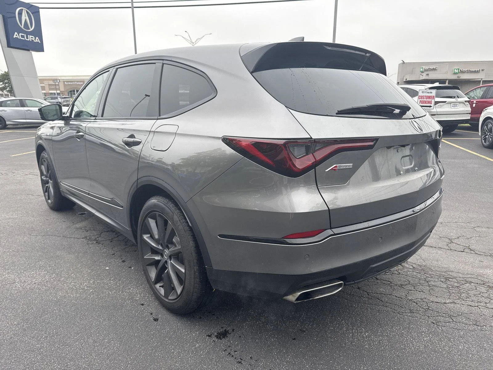 Used 2025 Liquid Carbon Metallic Acura SH-AWD A-SPEC image 16