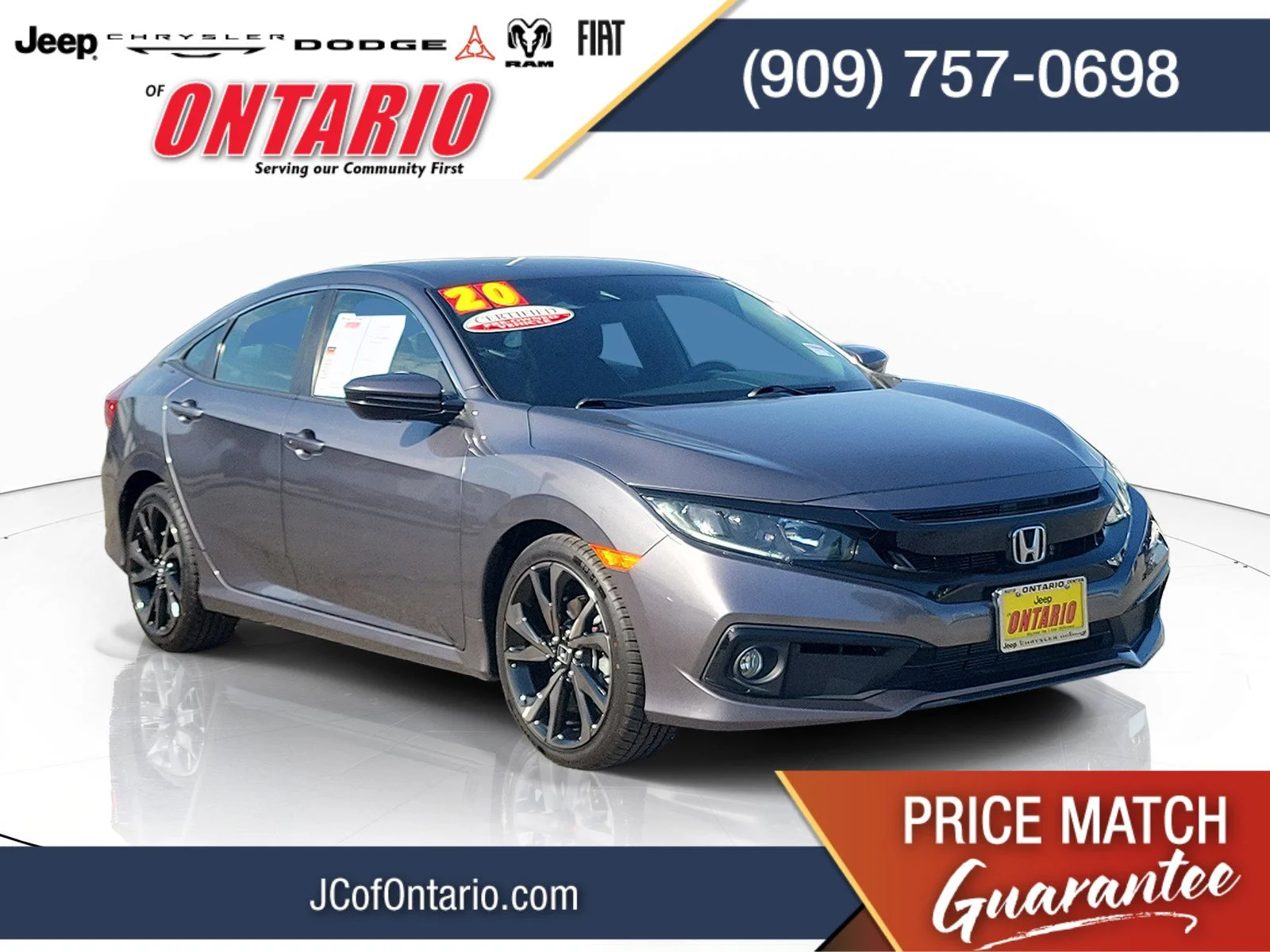 Used 2020 Gray Honda Sport image 1