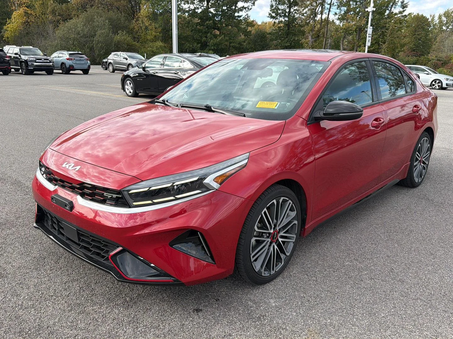 Used 2023 Currant Red Kia GT image 7