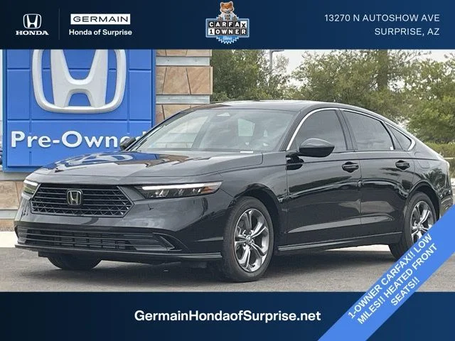 Used 2024 Crystal Black Pearl Honda EX image 1