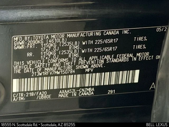 Used 2021 Black Toyota XLE image 33