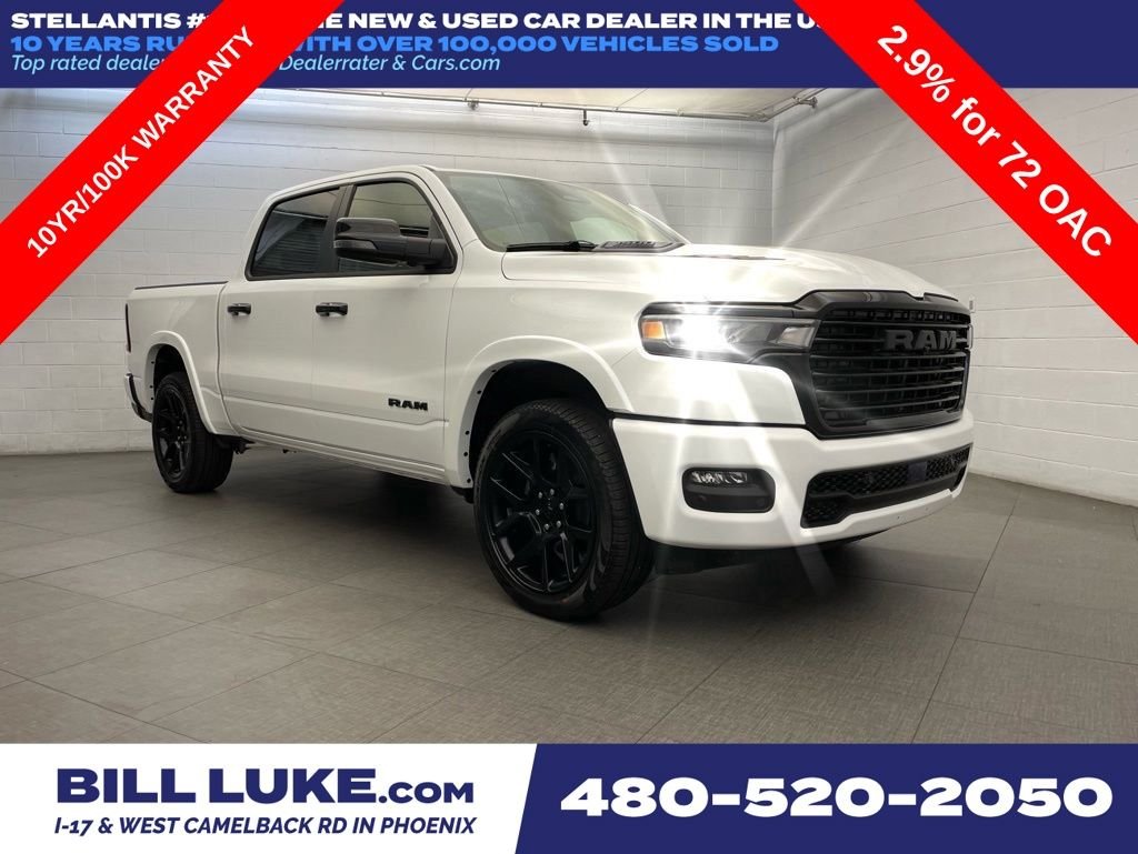 New 2026 Bright White Clear-Coat Exterior Paint RAM Laramie image 1