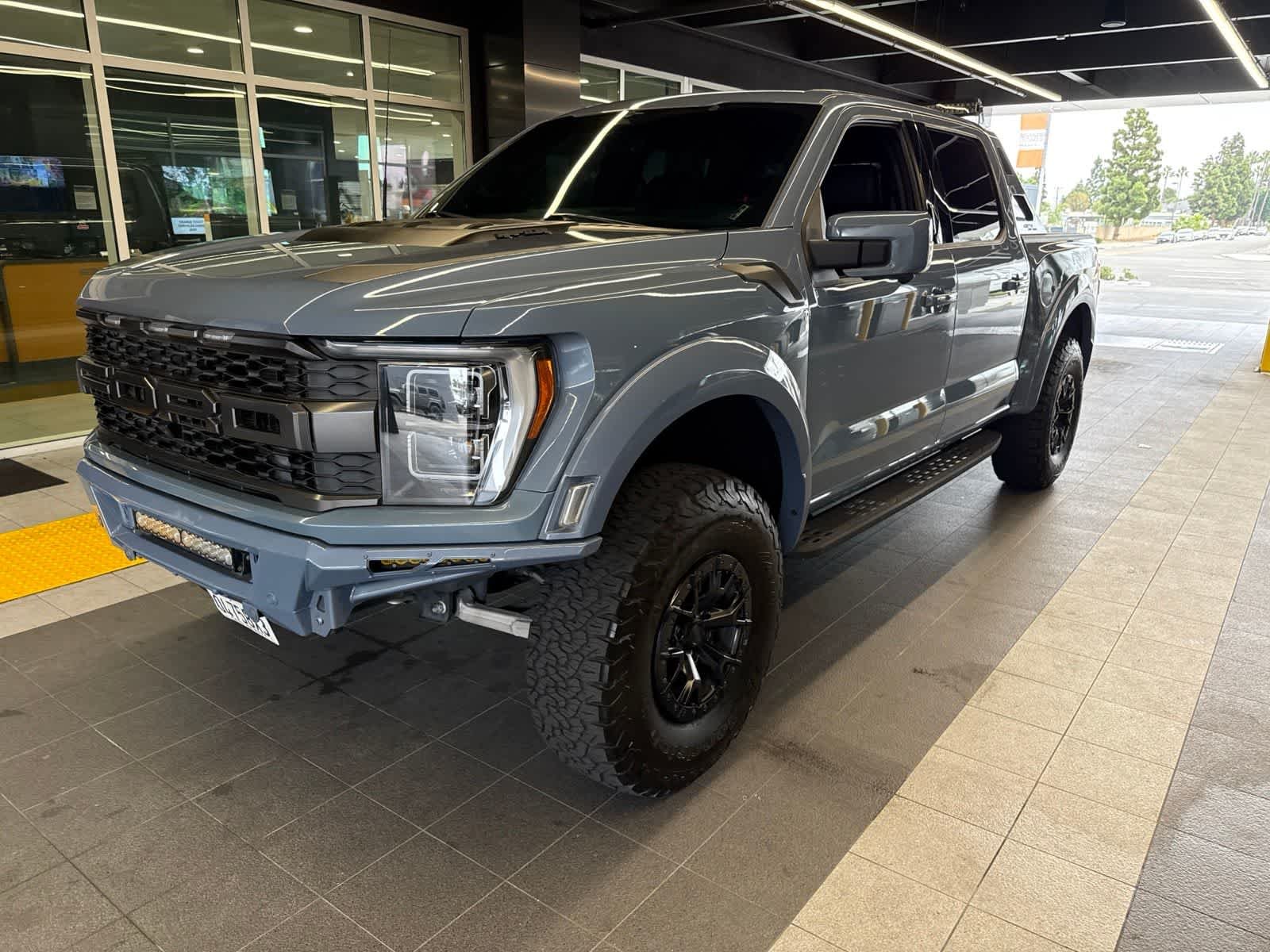 Used 2023 Azure Gray Metallic Tri-Coat Ford Raptor image 22