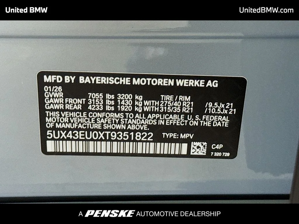 Used 2026 Brooklyn Grey Metallic BMW xDrive50e image 15