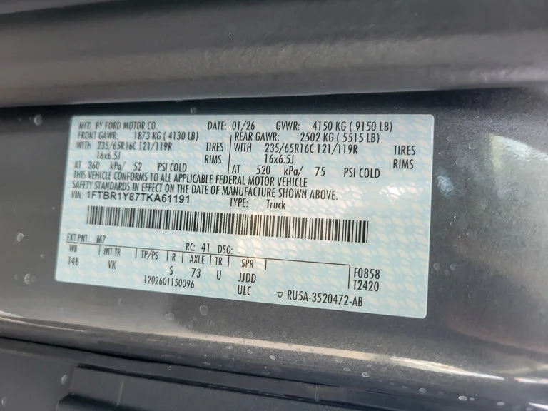 New 2026 Carbonized Gray Metallic Ford Cargo Van image 36