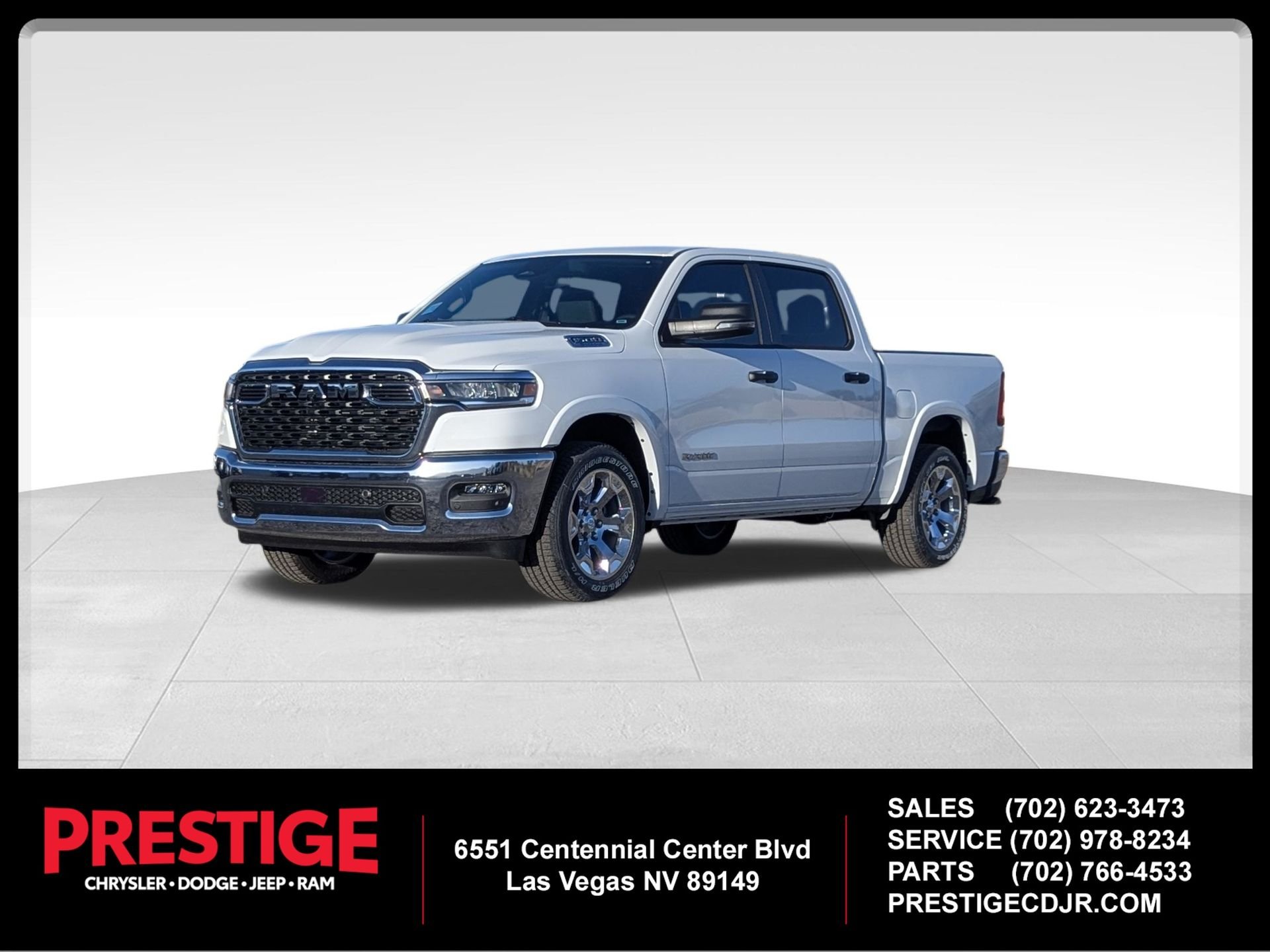 New 2026 Bright White Clear-Coat Exterior Paint RAM Big Horn/Lone Star image 1
